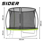 Батут з внутрішньою сіткою Sider 312 см  10FT(304-312см) безпеки ваших дітей - Зображення 4