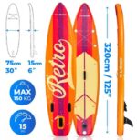 SUP дошка Thunder RETRO 320CM стійка міцна надувна з насосом - Зображення 2