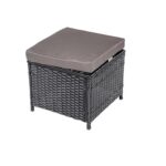 Комплект садових меблів з техноратангу VELACO TOLEDO-BL чорний, 4 предм. - Зображення 5