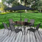 Комплект садових меблів Velaco ALBENA-GR сірий, 8 предметів - Зображення 3