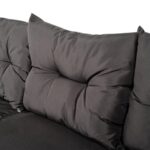 Комплект садових меблів з техноратангу VELACO Toledo сірий, 4 предмети - Зображення 7