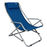 Крісло-шезлонг для риболовлі кемпінгу і туризму Novator SH-7 Blue