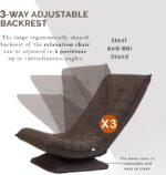 Розкладне крісло OSLO O2 коричневого кольору - Зображення 3