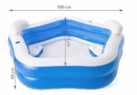 Надувний басейн Creative Kids 47612 213x206x60 см - Зображення 3