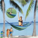 Садовий гамак Tutumi на 2 особи, гойдалка XXL, міцна, посилена, велика арка + сумка - Зображення 4