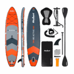 Надувна дошка Rebel SUP з сидінням для плавання, RBA-4501-OR 350 см