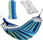 Садовий гамак Tutumi на 2 особи, гойдалка XXL, міцна, посилена, велика арка + сумка