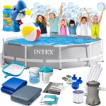 Басейн каркасний 15в1 INTEX 26702, 305 х 76 см + машина для створення бульбашок