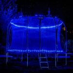 Батут THUNDER INSIDE ELITE з внутрішньою сіткою 8 футів 255 см чорно-блакитний - Зображення 5