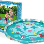 Килимок надувний з розпилювачем Bestway 52487 Sea World, 165 см