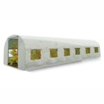 Теплиця садова 3 x 6 м (18 м²) біла Plonos - Посилена конструкція - Зображення 2