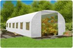 Теплиця садова 3 x 6 м (18 м²) біла Plonos - Посилена конструкція - Зображення 3