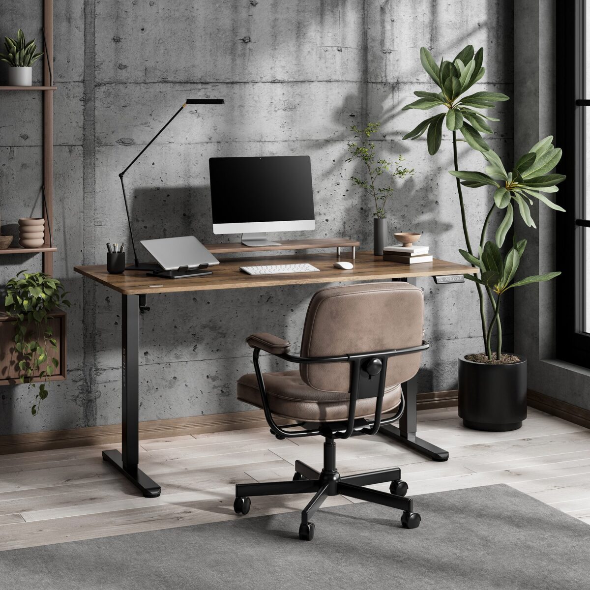 Геймерський стіл SENSE7 Nojo LIGHT 140 см x 70 см ( Wenge) - Зображення 2