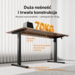Геймерський стіл SENSE7 Nojo LIGHT 140 см x 70 см ( Wenge) - Зображення 4