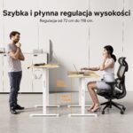 Геймерський стіл SENSE7 Nojo LIGHT 120 см x 60 см ( White , pine) - Зображення 3