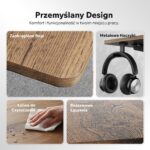 Геймерський стіл SENSE7 Nojo LIGHT 120 см x 60 см ( Wenge) - Зображення 6