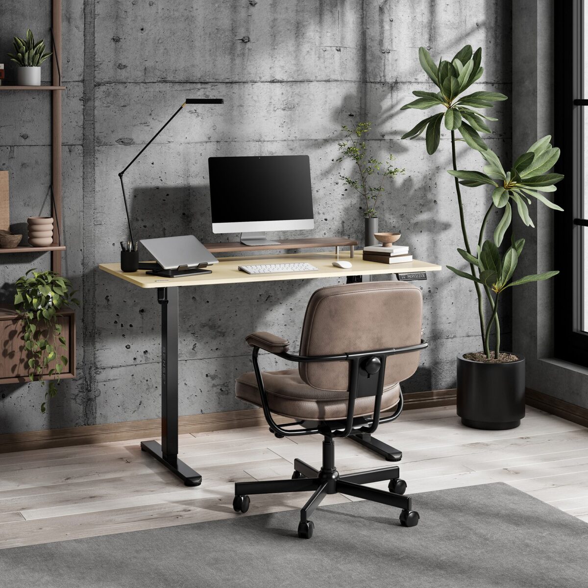 Геймерський стіл SENSE7 Nojo LIGHT 120 см x 60 см ( Black , pine) - Зображення 3