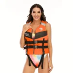 Рятувальний жилет HISEA, M регульований для водних видів спорту помаранчевий - Зображення 5