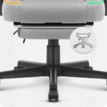 Ігрове крісло Cabro C502 світлодіодне сіре -тканина - Зображення 7