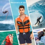 Рятувальний жилет HISEA, M регульований для водних видів спорту помаранчевий - Зображення 3