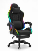 Ігрове крісло Cabro C501 світлодіодне чорне-тканина