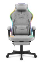 Ігрове крісло Cabro C502 світлодіодне сіре -тканина - Зображення 2