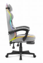 Ігрове крісло Cabro C502 світлодіодне сіре -тканина - Зображення 3