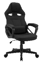 Ігрове крісло Sense7 Knight, чорна тканина - Зображення 2