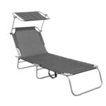 Сірий сталевий шезлонг Linder Exclusiv GM4000DG