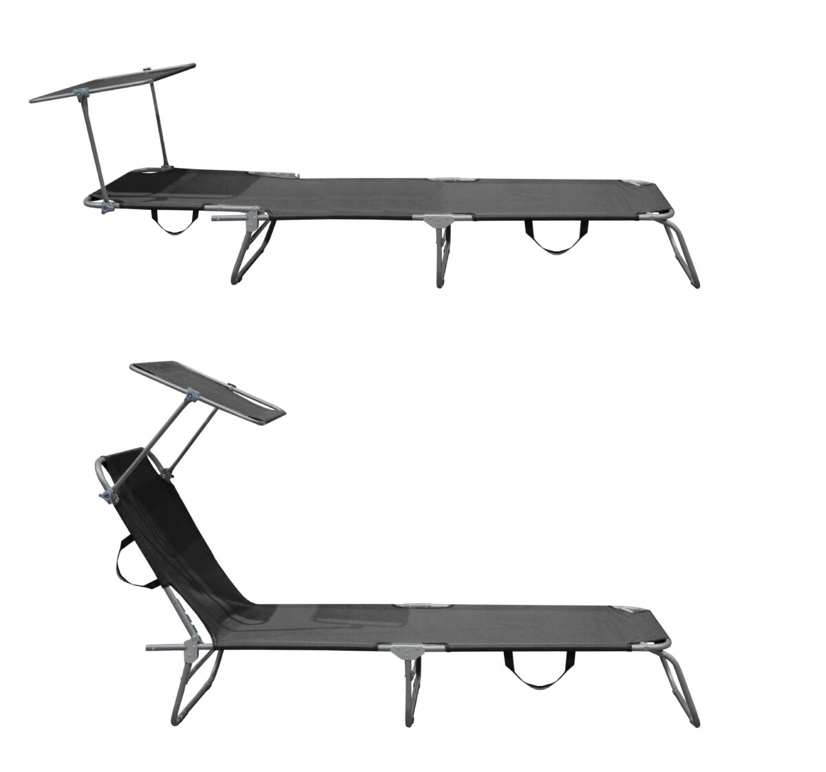 Сірий сталевий шезлонг Linder Exclusiv GM4000DG - Зображення 3