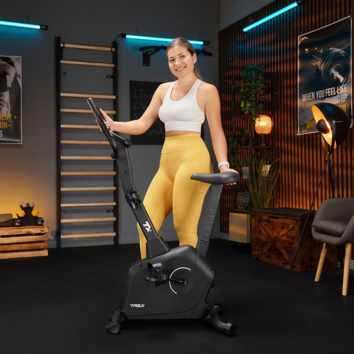 Магнітний велотренажер Trex Sport RIGON TX-380MB чорного кольору - Зображення 4