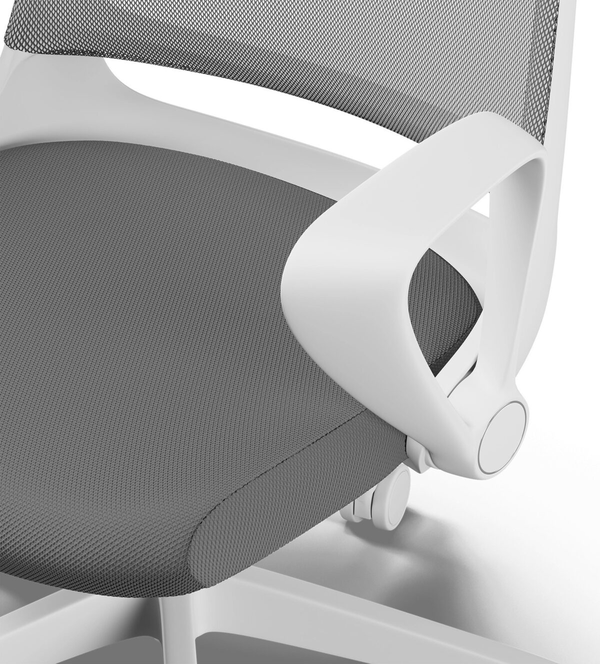 Офісний стілець SENSE7 Sopty біло-сірого кольору - Зображення 7