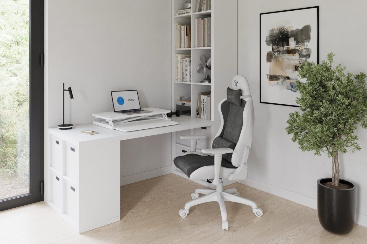 Конвертер для столу SENSE7 Білий 81 см x 40 см - Зображення 2
