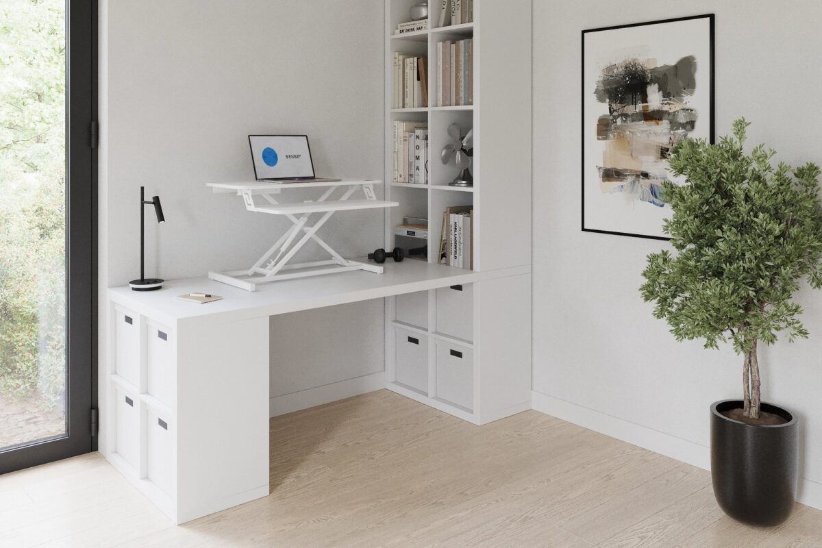Конвертер для столу SENSE7 Білий 81 см x 40 см - Зображення 3