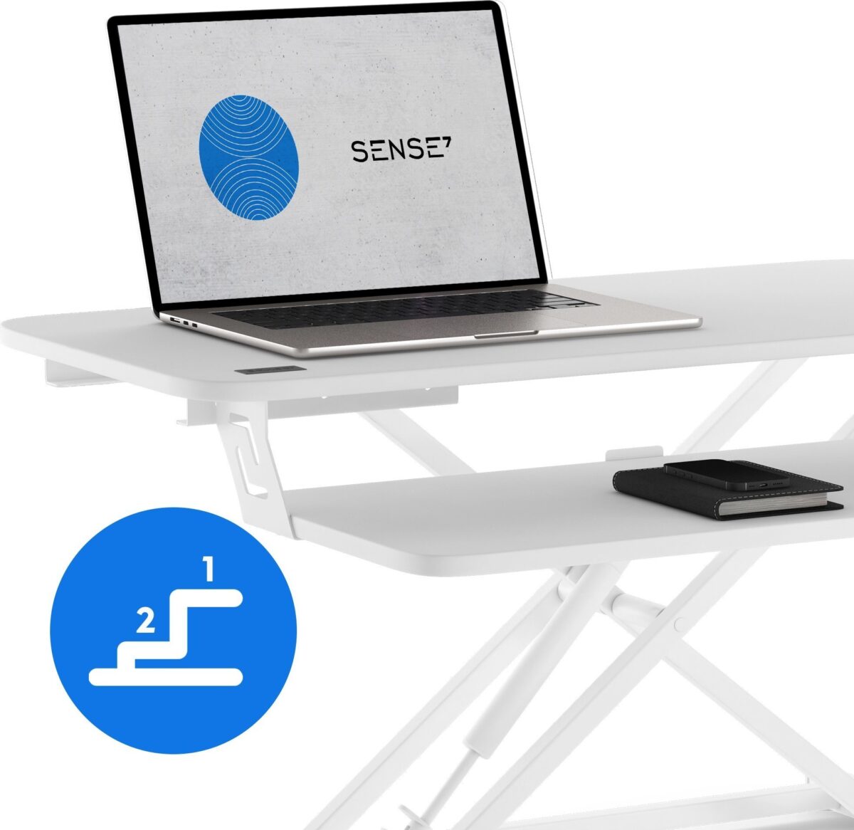 Конвертер для столу SENSE7 Білий 81 см x 40 см - Зображення 5