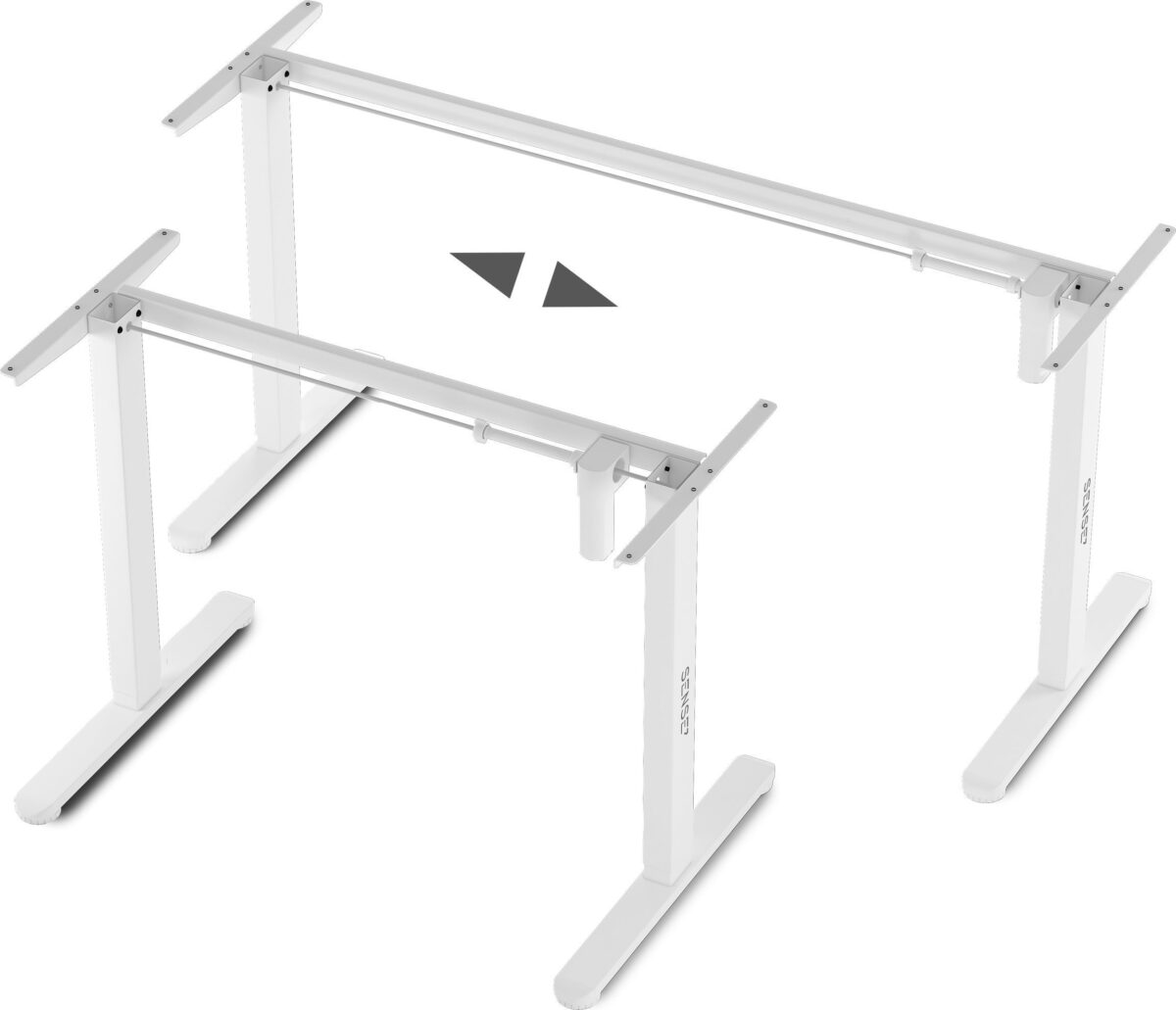 Регульована основа SENSE7 Desk білого кольору (без стільниці) - Зображення 5