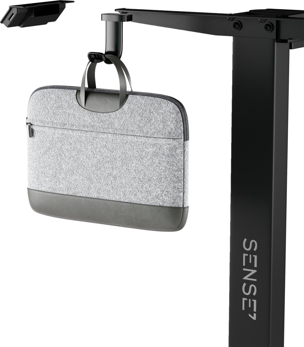 Регульована основа SENSE7 Desk чорного кольору (без стільниці) - Зображення 6