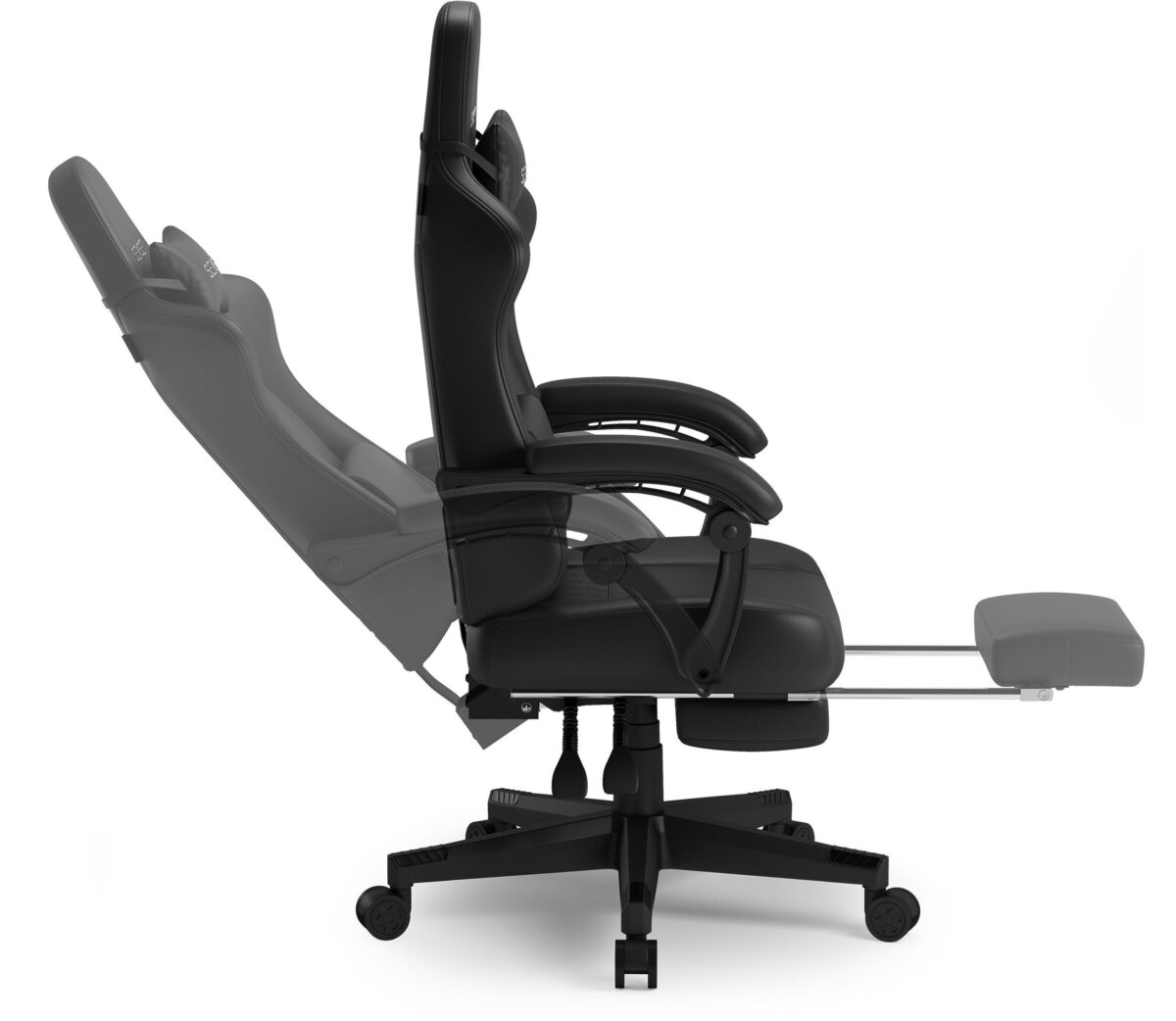 Крісло SENSE7 DEVON PU чорне - Зображення 4