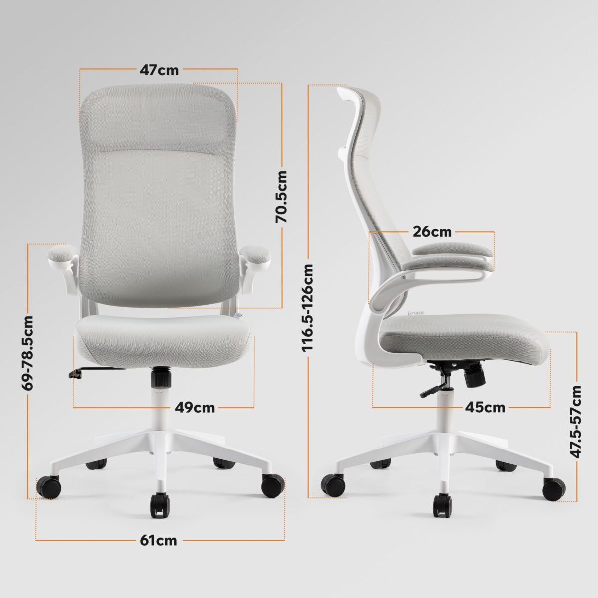 Офісний стілець SENSE7 Revo сірого кольору - Зображення 3