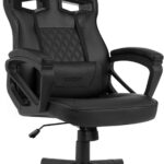 Ігрове крісло SENSE7 Knight - шкіра, чорний