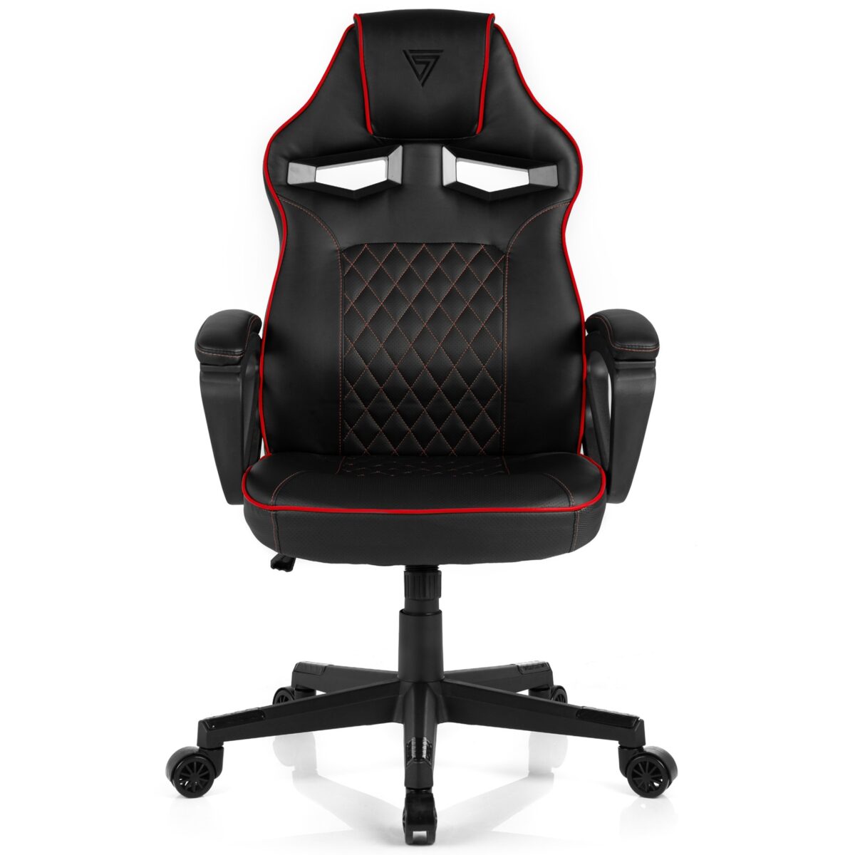 Ігрове крісло Sense7 Knight, чорно-червоне шкіра - Зображення 3