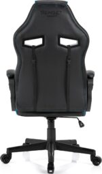 Ігрове крісло Sense7 Knight чорно-синє шкіра - Зображення 5