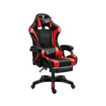 Геймерське крісло Ekspand FG02, чорно-червоне екошкіра