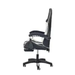 Геймерське крісло Ekspand FG02, чорно-біле екошкіра - Зображення 3