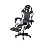 Геймерське крісло Ekspand FG02, чорно-біле екошкіра - Зображення 2