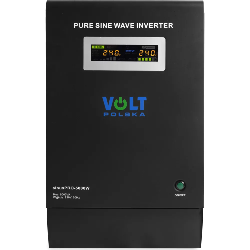 sinus-pro-5000w-1-1000x1000-1 ДБЖ Volt Polska SINUS PRO 5000 W 48/230V (3500/5000W) - Зображення 1