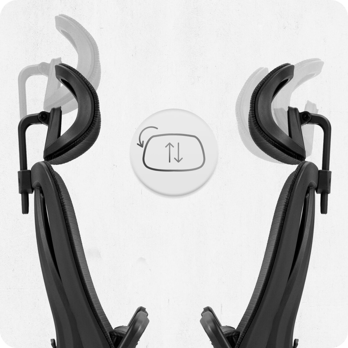 1 Офісне крісло CABRO C507 чорна тканина - Зображення 7