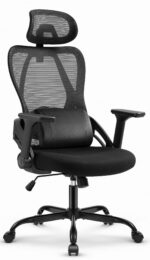 Офісне крісло CABRO C507 чорна тканина