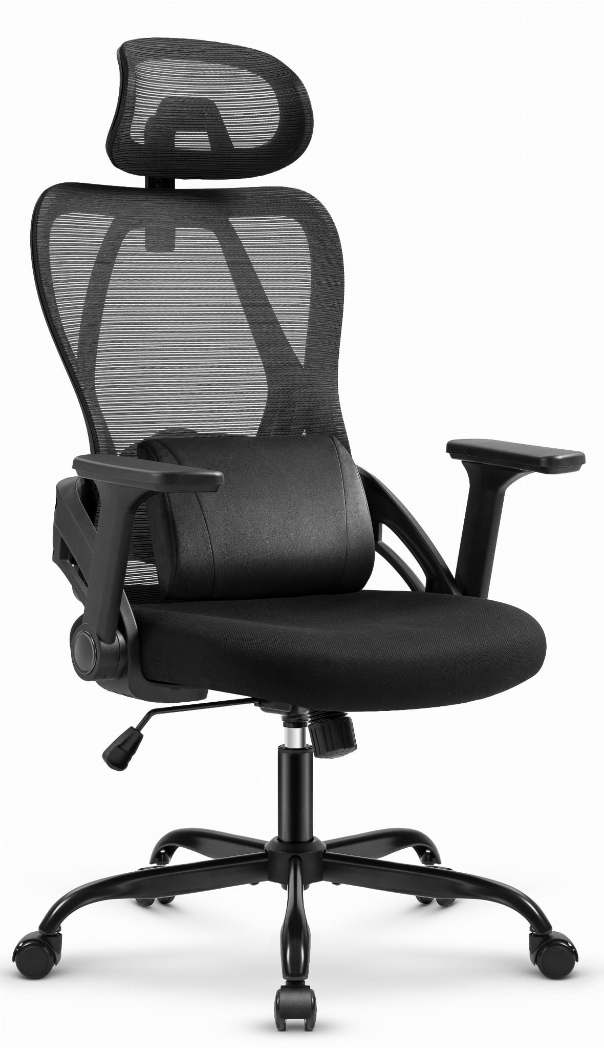 36cd3037e20f691994446b66ee3517f Офісне крісло CABRO C507 чорна тканина - Зображення 1