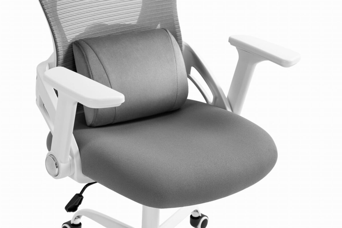 854A2735-1 Офісне крісло CABRO C507 сіро-біла тканина - Зображення 6